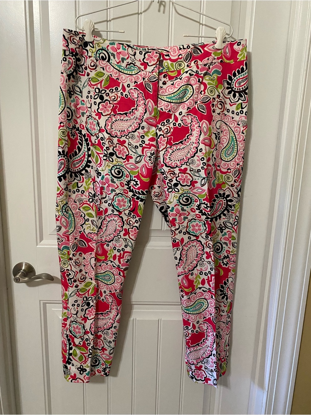 Pappagallo straight keg pants with Multicolor Print